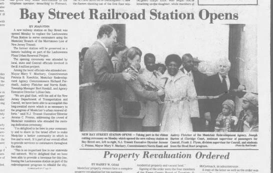 Bay Street station opens, March 5, 1981 - 