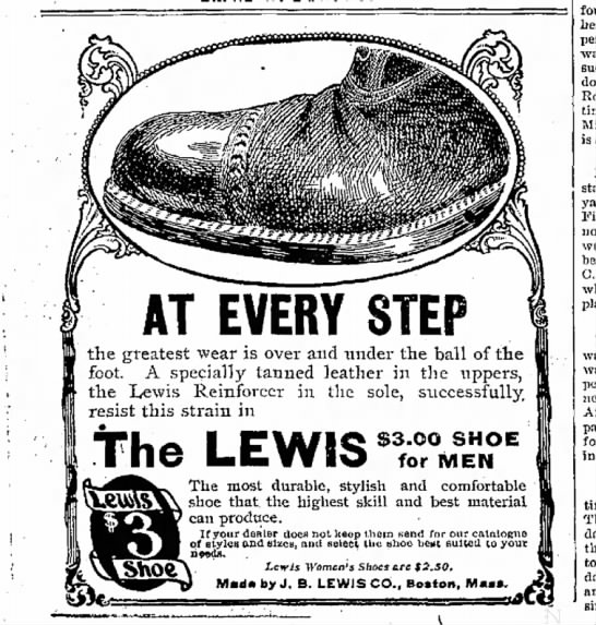 Men's shoe ad (Iowa 1900) - 