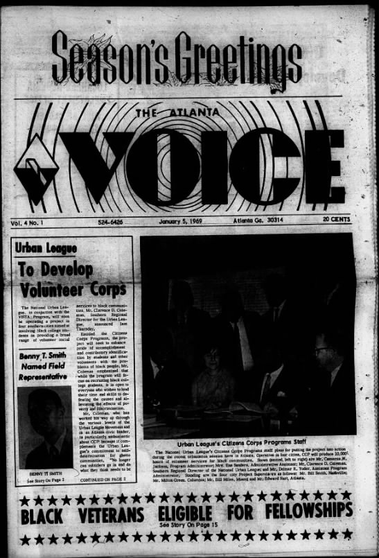 The Atlanta Voice - January 5, 1969 - 