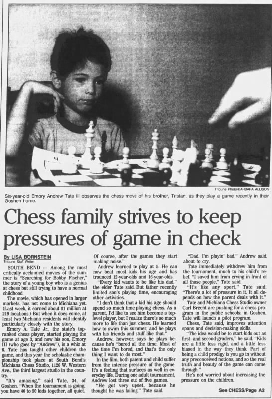 Chess family strives to keep pressures of game in check - 