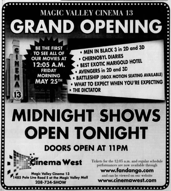 Magic Valley Cinemas opening - 