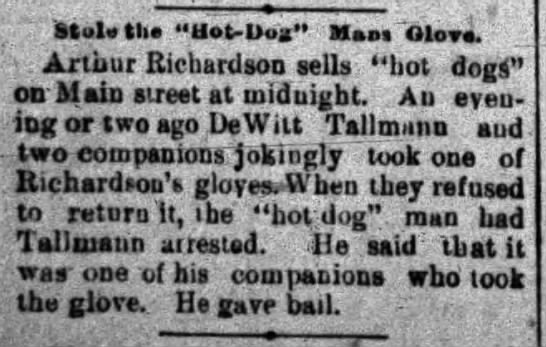 "Hot-Dog" man (1893). - 