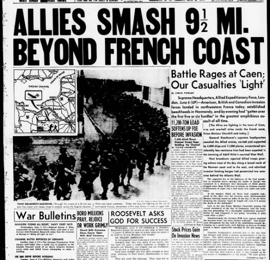 The Eagle reports on D-Day operations - 