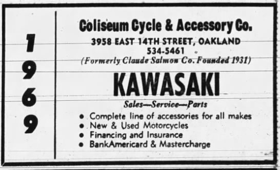 Coliseum Cycle -- formerly Clyde Salmon - 