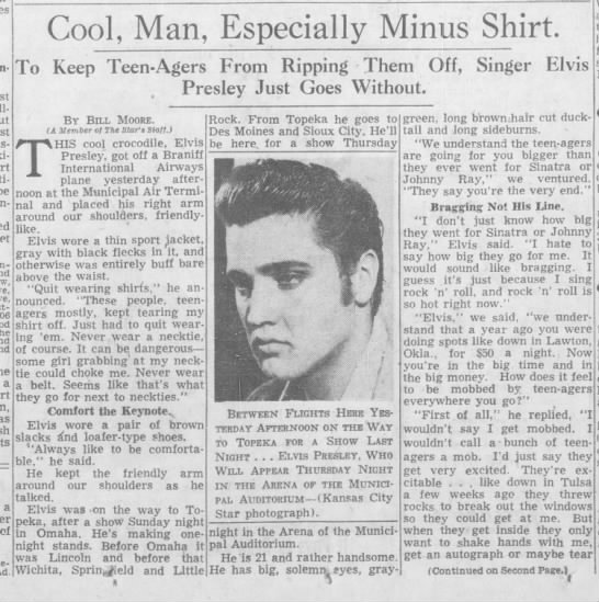 Interview with Elvis Presley 1956 - 