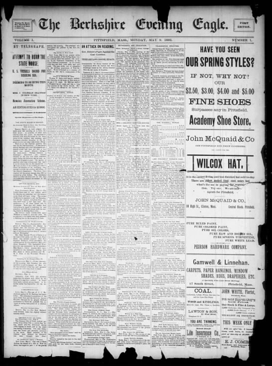 The Berkshire Eagle - May 9, 1892 - 
