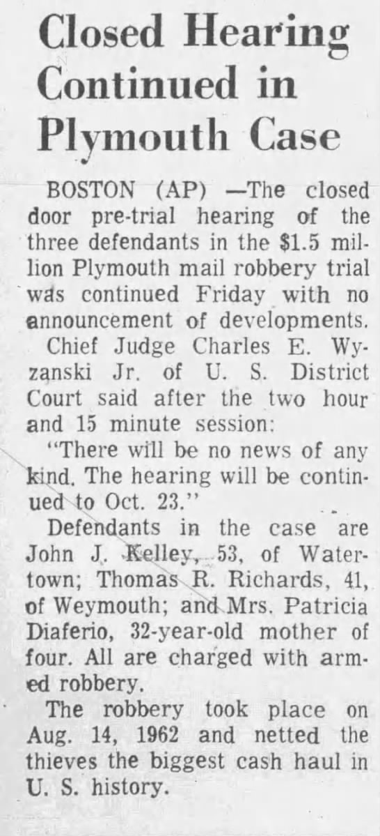Pre-trial hearing (14 Oct 1967) - 