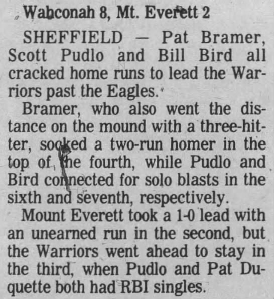 Bill Bird - May 15, 1987 - 