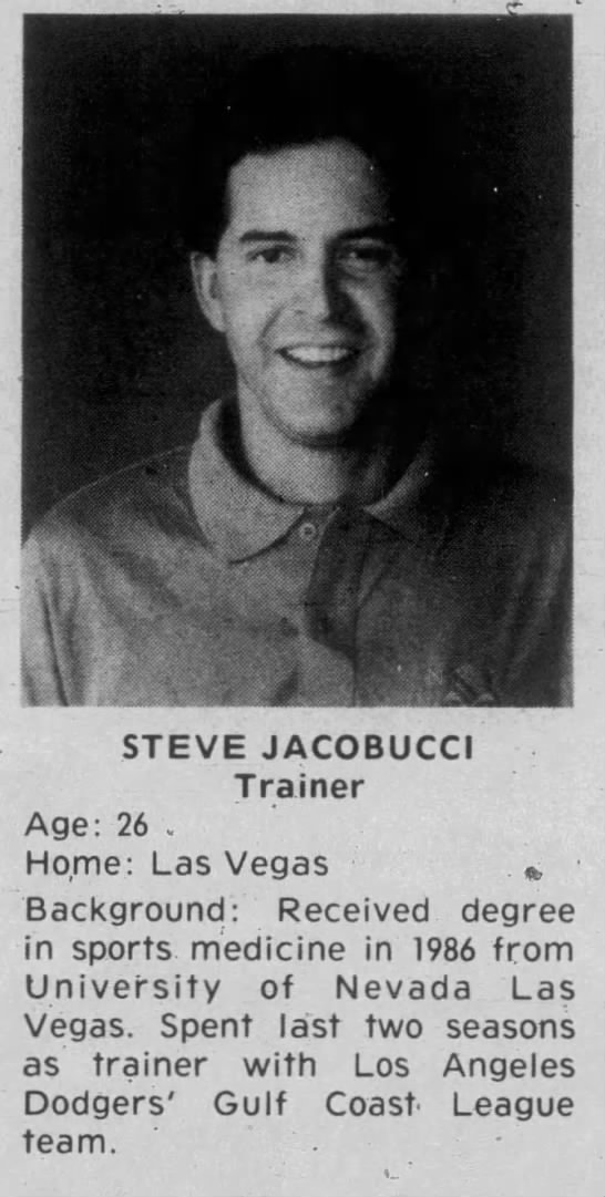 Steve Jacobucci - June 16, 1989 - Greatest21Days.com - 