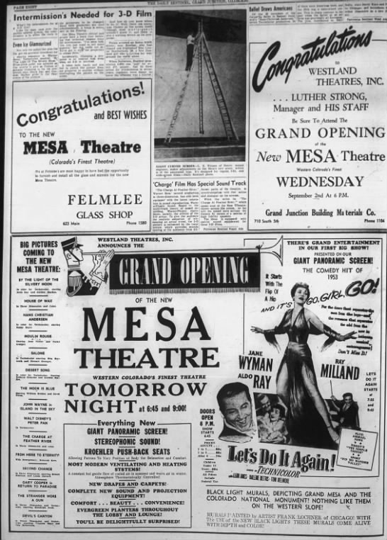 Mesa theatre opening - 