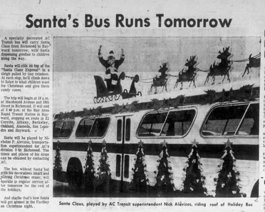 AC Transit Holiday Bus - 1972 - 