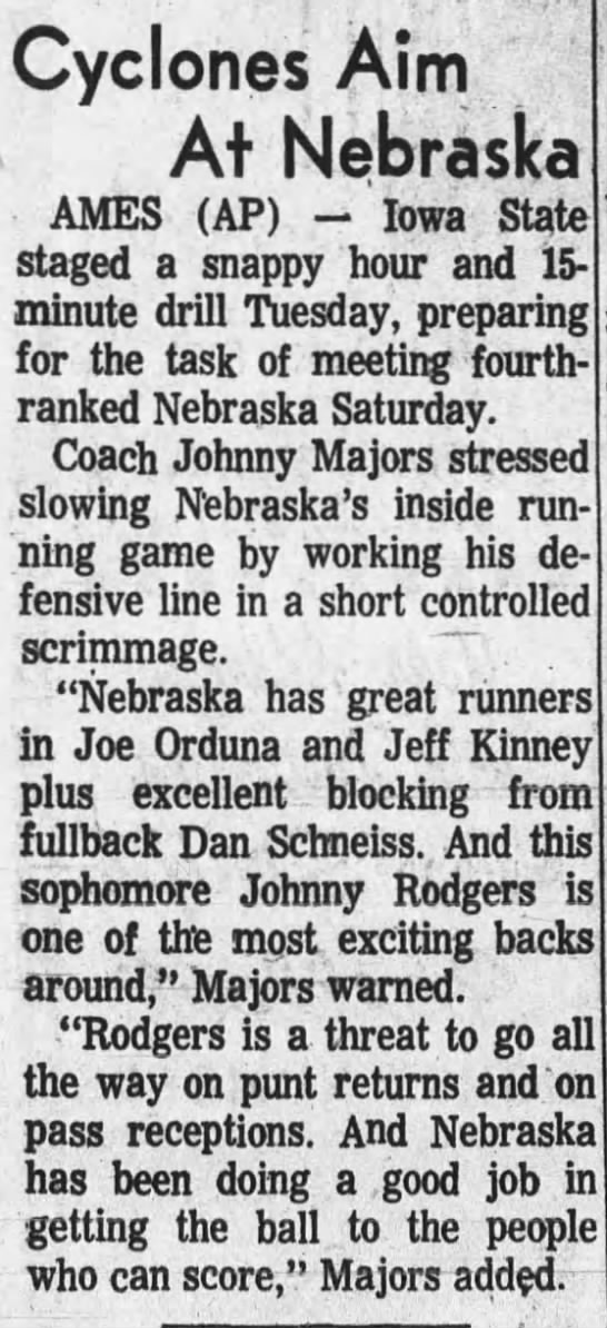 1970.11.03 Iowa State practice Tuesday - 