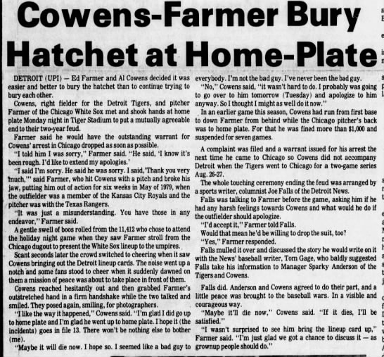Tues 9/2/1980: Cowens-Farmer handshake - 