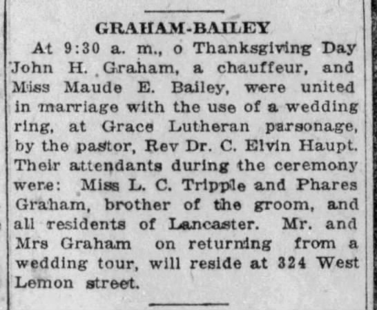 Wedding Announcements 1919 - 