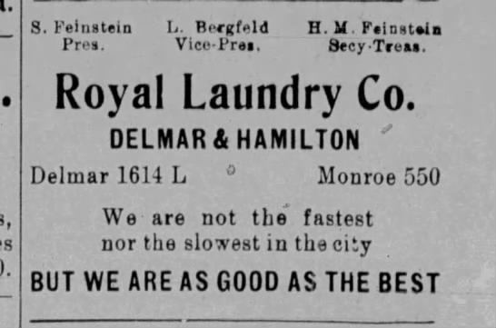 Royal Laundry Advertisement - 