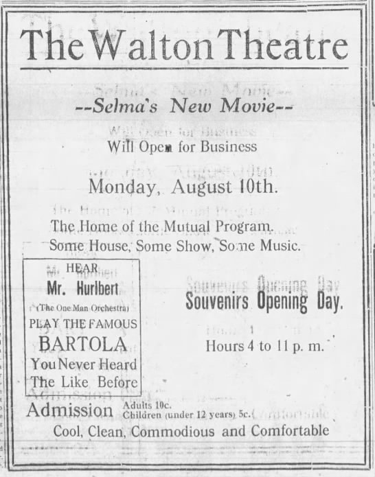 Walton theatre opening - 