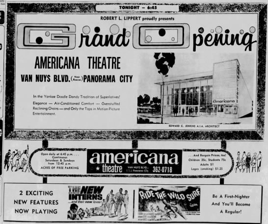 Americana Theatre in Panorama City opening - 