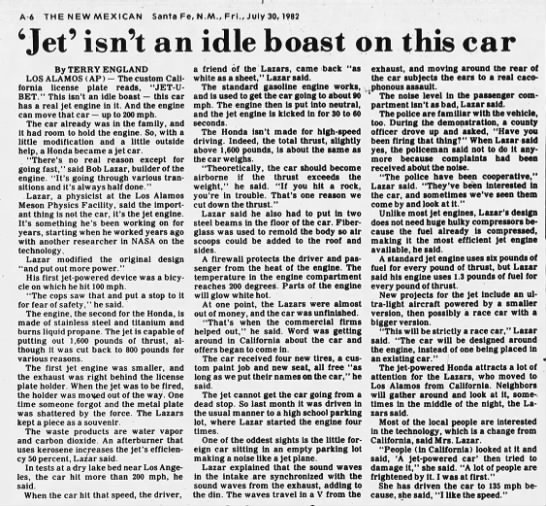 'Jet' isn't an idle boast on this car - 
