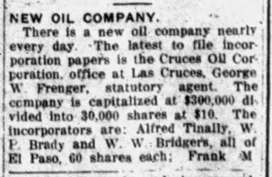New Oil Company - 
