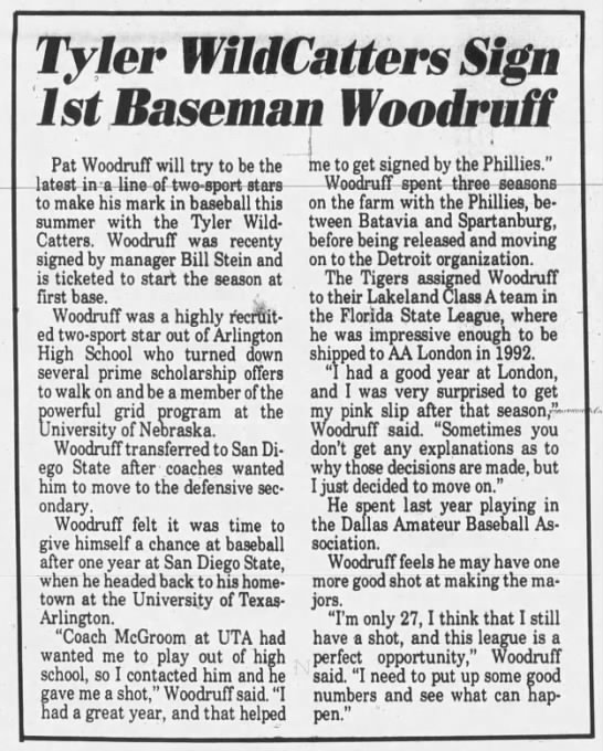 Pat Woodruff - May 11, 1994 - Greatest21Days.com - 