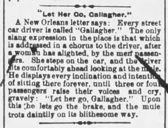 "Let her go, Gallagher!" (1885). - 
