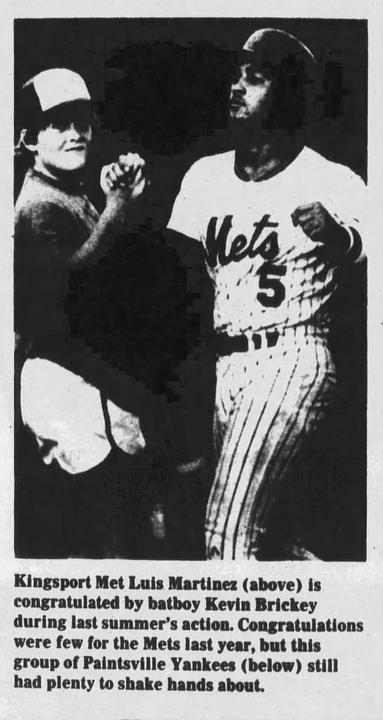 Kingsport Mets Batboys - March 23, 1982 - Greatest21Days.com - 