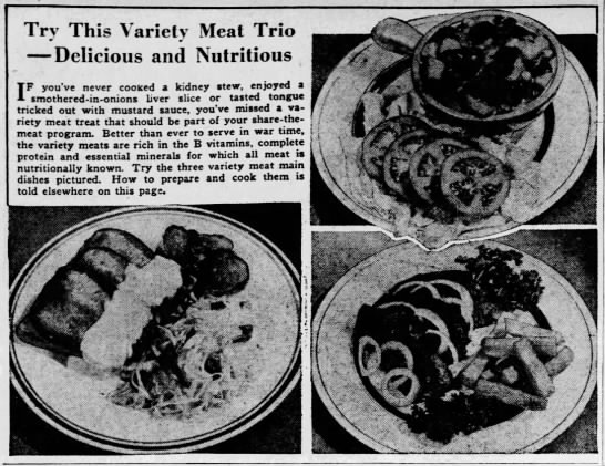 "Variety meats" (1943) - 
