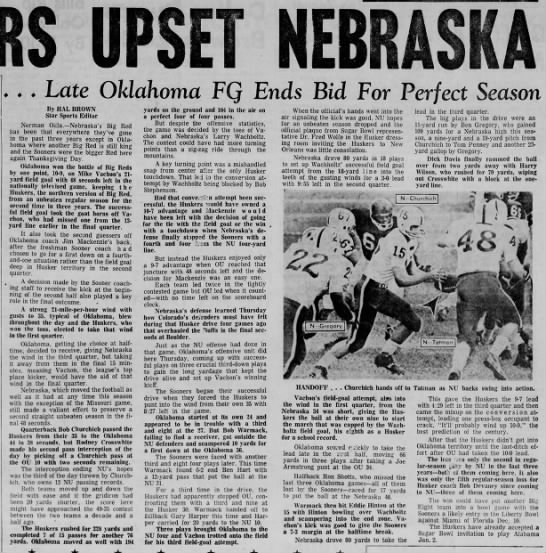 1966 Nebraska-Oklahoma football LJS - 