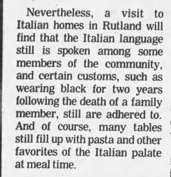 Italian community brings traditions to Rutland - 
