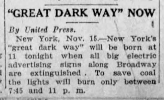 Great Dark Way (1917). - 