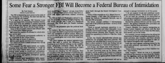 Federal Bureau of Intimidation (1995). - 