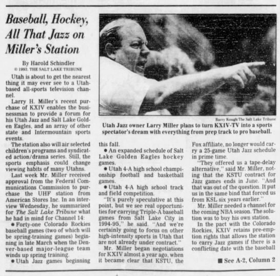 Baseball, Hockey, All That Jazz on Miller's Station - 