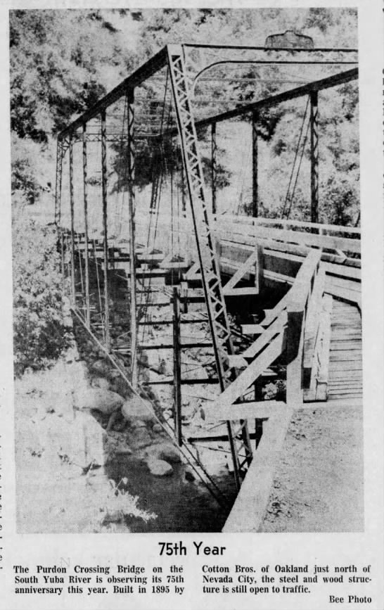 Purdon Bridge -- 70th anniversary - 