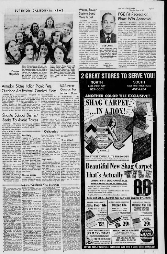 Sacramento Bee, June 4, 1970 - Verna Meyer (of Lopoc) - 