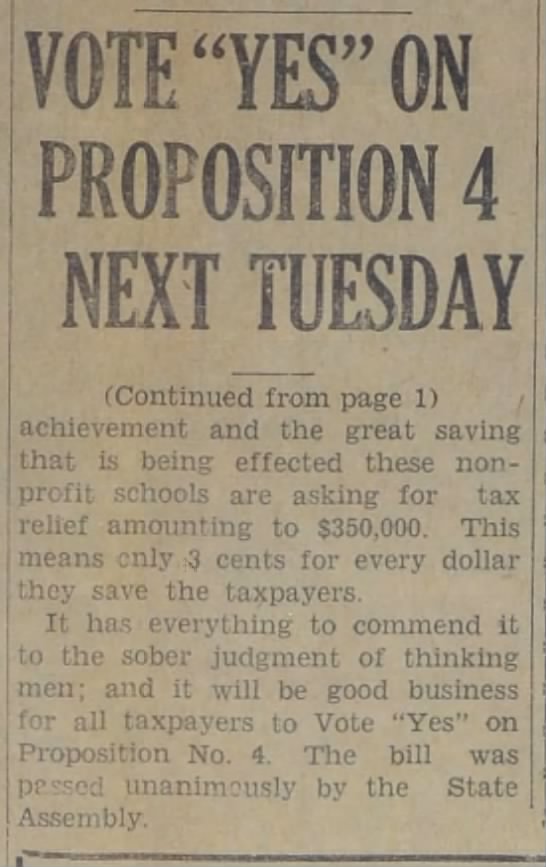 Vote "Yes" On Proposition 4 Next Tuesday: And Save Taxpayers Ten Million A Year, pt. 2 - 