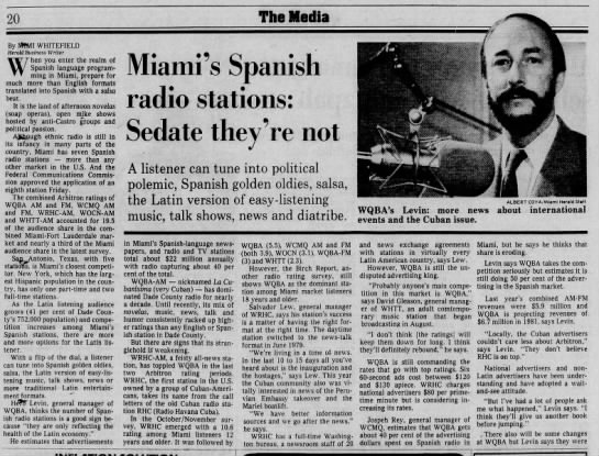 Miami's Spanish radio stations: Sedate they're not - 
