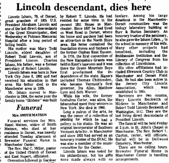 Lincoln Isham - Newspapers.com