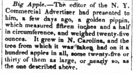 Big Apple (1846). - 