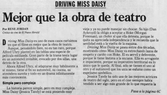 Driving Miss Daisy (1/2)* - 