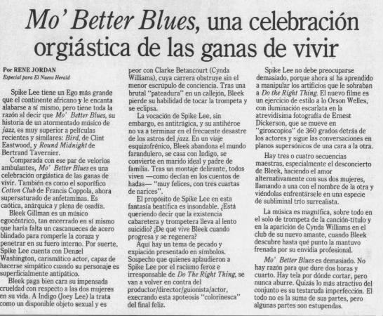 Mo'Better Blues* - 
