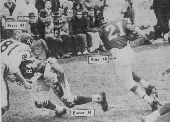 1962 Nebraska-Oklahoma State football, Willie Ross and Bob Brown - 
