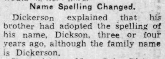 Example of two brothers who spelled their surname differently, 1939 - 