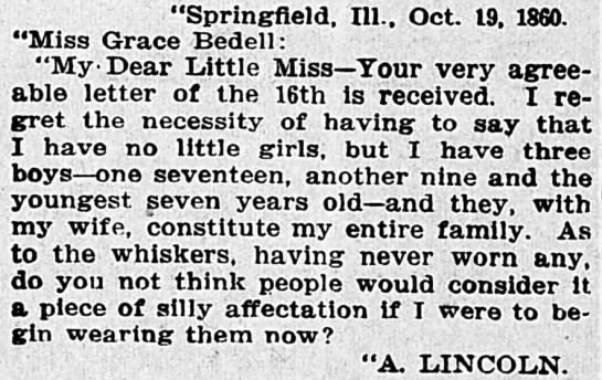 Lincoln's Letter - 