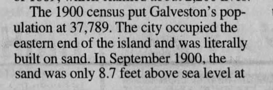 1900 Census Galveston population 37,789 - 