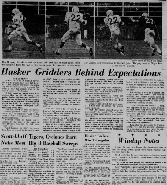 1967 spring game sidebar - 