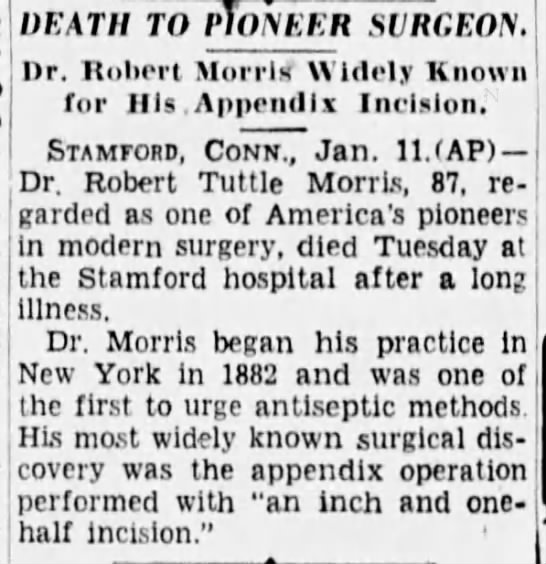 Death to Pioneer Surgeon - 