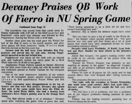 1966 Nebraska spring game, part 2 - 
