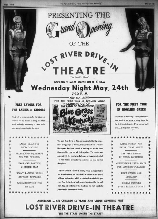Lost River Drive-In opening - 