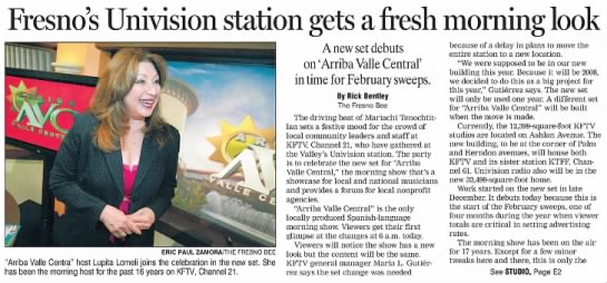 Fresno's Univision station gets a fresh morning look - 