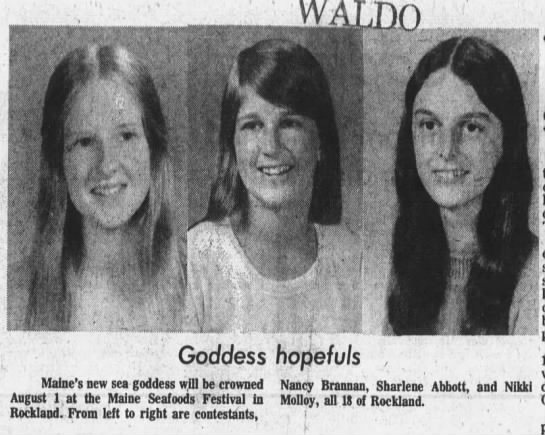 Sea Goddess hopefuls, 1975 - 